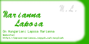 marianna laposa business card